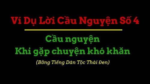 Ví dụ lời cầu nguyện 4