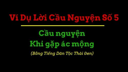 Ví dụ lời cầu nguyện  5