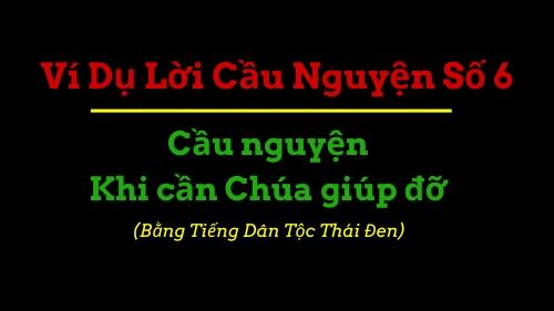 Ví dụ lời cầu nguyện 6