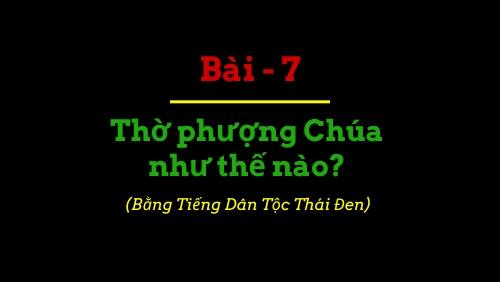 Thờ phượng Chúa Thờ phượng Chúa