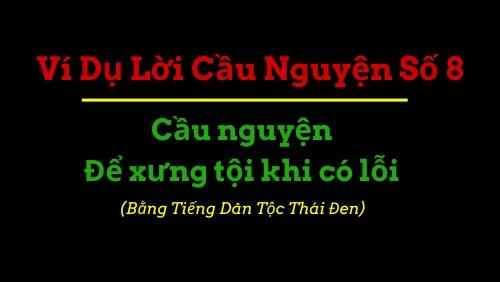 Ví dụ lời cầu nguyện 8