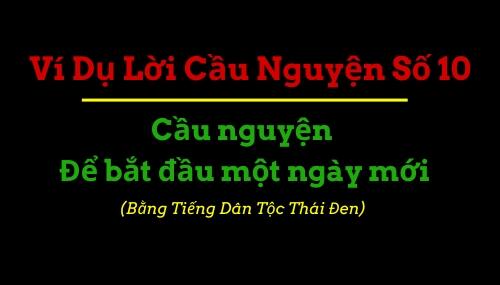 Ví dụ lời cầu nguyện 10
